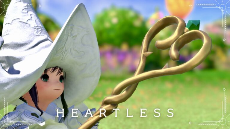 可愛いゴールドの "ハート" 型の杖・黒魔道士武器『ハートレス』 ララフェル FF14ブログ Norirow Note 34