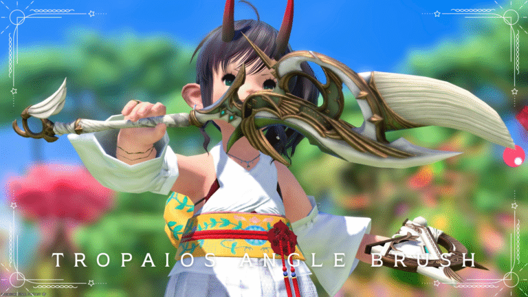 白鳥の筆！？高貴なピクトマンサー武器『トロパイオス・アングルブラシ』 ララフェル FF14ブログ Norirow Note 37