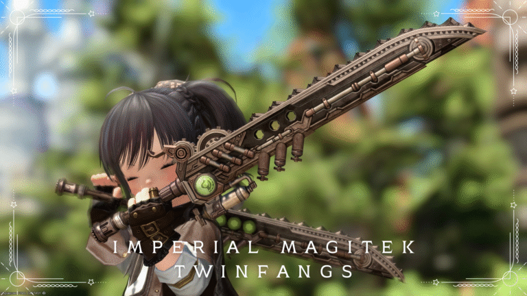 スチームパンクな二刀流チェーンソー・ヴァイパー武器『インペリアル・マジテックツインファング』 ララフェル FF14ブログ Norirow Note 48