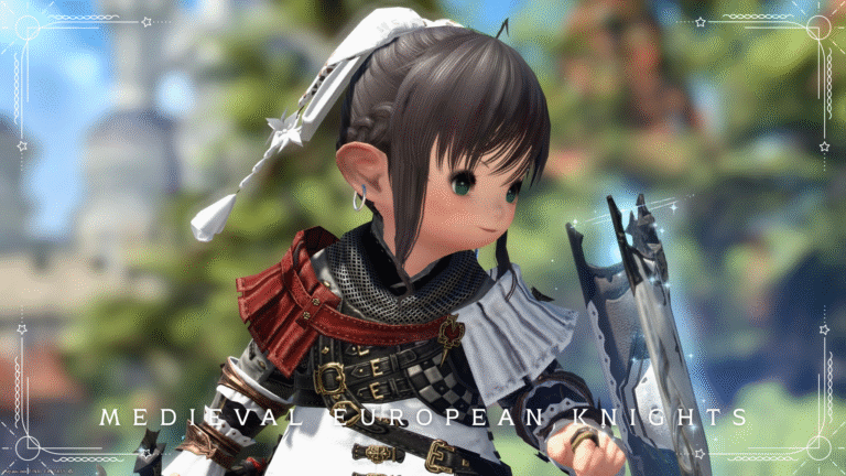 【ミラプリ】オシャレ鎖帷子な中世ヨーロッパの騎士様コーデ（クリスタリウムアレンジ） ララフェル FF14ブログ Norirow Note 49