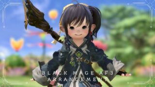 Cute "Pure White wizard" Black Mage AF2 "Goetia" Dyeing Arrangement (Lalafell Female Ver.) Lalafell FF14 Blog Norirow Note 26