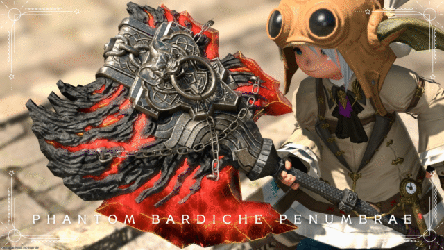 戦士のファントムウェポン (PW) 第一形態・マグマ水晶の斧『ファントムペンアンブレー・バルディッシュ』 ララフェル FF14ブログ Norirow Note 18