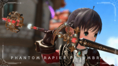 赤魔道士のファントムウェポン (PW) 第一形態・高貴な十字剣『ファントムペンアンブレー・レイピア』 ララフェル FF14ブログ Norirow Note 49