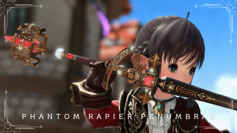 Samurai's Phantom Weapon (PW) First Form: Kirin Katana "Phantom Blade Penumbrae" Lalafell FF14 Blog Norirow Note 40