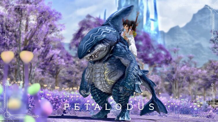 A cute bipedal ancient shark? Mount "Petalodus" Lalafell FF14 Blog Norirow Note 20