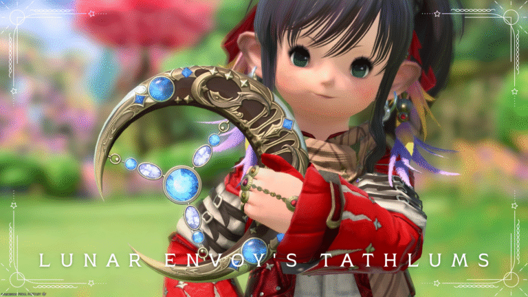 三日月のガラス細工っぽい綺麗な賢者武器『ルナエンヴォイ・ウィング』 ララフェル FF14ブログ Norirow Note 36