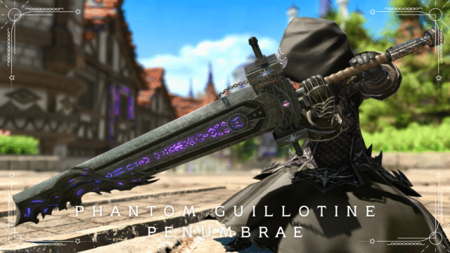 Dark Knight's Phantom Weapon (PW) First Form: Chuunibyou Key Sword "Phantom Guillotine Penumbrae" Lalafell FF14 Blog Norirow Note 20