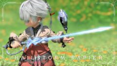 Alisaie's Rapier - a different color / Crystal Red Mage Weapon "Hailstorm Rapier" Lalafell FF14 Blog Norirow Note 48