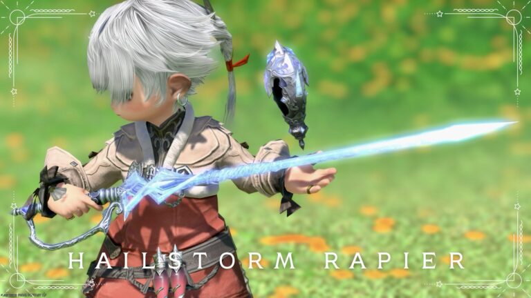 アリゼーの細剣の色違い・クリスタルの赤魔道士武器『ヘイルストームレイピアRE』 ララフェル FF14ブログ Norirow Note 41