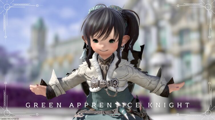 [Glamour] "Green Apprentice Knight" - Shadowbringers Alisaie Costume Arrangement Lalafell FF14 Blog Norirow Note 20