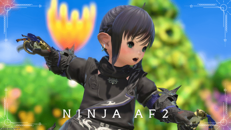 Ninja AF1 Gear, Fuuma Kunoichi Costume "Ninja" (Lalafell Female Ver.) Lalafell FF14 Blog Norirow Note 26