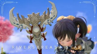 A primitive brush made from animal bones - Pictomancer weapon "Riversbreath Round Brush" Lalafell FF14 Blog Norirow Note 35