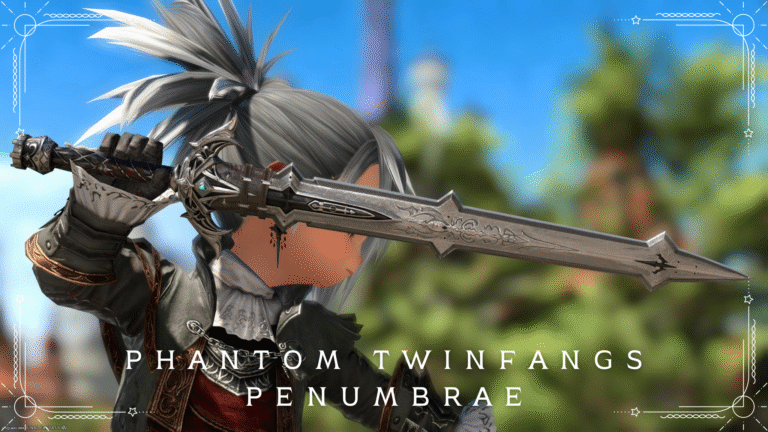 Samurai's Phantom Weapon (PW) First Form: Kirin Katana "Phantom Blade Penumbrae" Lalafell FF14 Blog Norirow Note 45