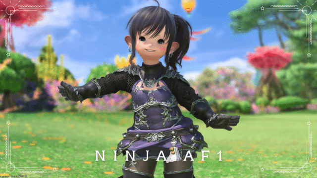 忍者のAF1装備・風魔の「くノ一」衣装『乱波』（ララフェル女子Ver.） ララフェル FF14ブログ Norirow Note 3