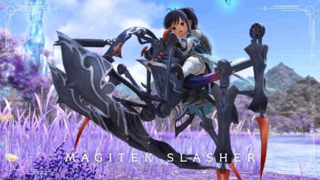 Mantis mechanical weapon!? Robot mount "Magitek Slasher" Lalafell FF14 Blog Norirow Note 5
