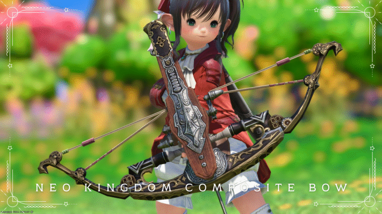 クラシックな手巻きクロスボウ・吟遊詩人武器『ネオキングダム・コンポジットボウ』 ララフェル FF14ブログ Norirow Note 20