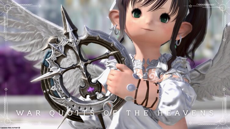 The majestic and beautiful King Thordan's dancer throwing weapon, the War Quoits of the Heavens Lalafell FF14 Blog Norirow Note 20