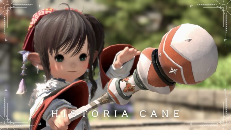 Garnet's wand from FF9! The cute and round White Mage weapon "Historia Cane" Lalafell FF14 Blog Norirow Note 41