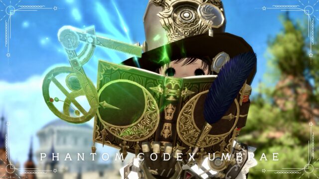 The Scholar's Phantom Weapon (PW) Second Form: The Glowing Protractor Book, "Phantom Codex Umbrae" Lalafell FF14 Blog Norirow Note 28