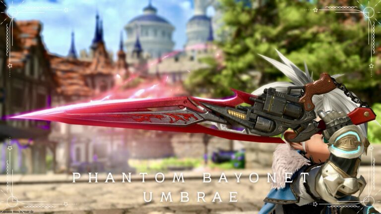 Gunbreaker's Phantom Weapon (PW) Third Form: Glowing Engine Blade "Phantom Gunblade Obscurum" Lalafell FF14 Blog Norirow Note 30