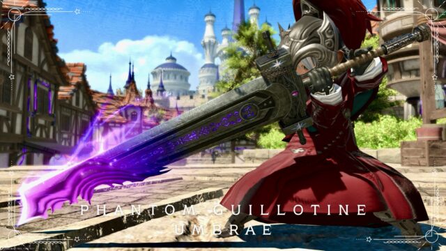 The Dark Knight's Phantom Weapon (PW) - Second Form: The Dissolving, Glowing Dark Sword "Phantom Guillotine Umbrae" Lalafell FF14 Blog Norirow Note 15