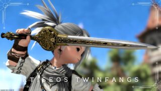 A book that looks like a silver accessory with a hole / The Scholar Weapon of Hyperboreia "Ktiseos Codex" Lalafell FF14 Blog Norirow Note 39