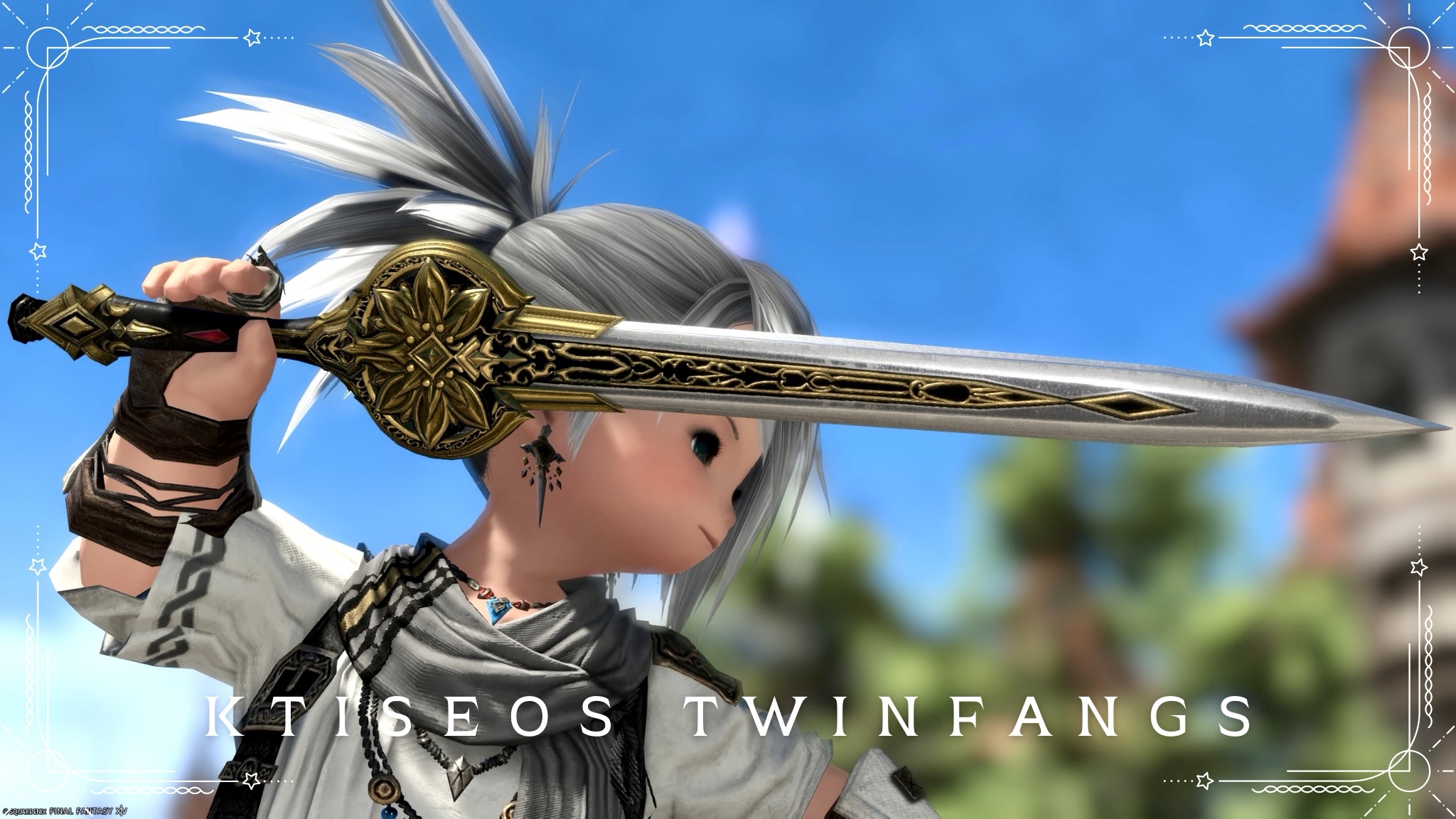 Golden lotus flower dual-wielding sword, Viper weapon "Ktiseos Twinfangs" Lalafell FF14 Blog Norirow Note 24