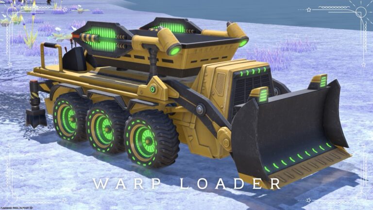 変形飛行する宇宙用ブルドーザーのマウント『ホイールローダー』 ララフェル FF14ブログ Norirow Note 38