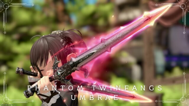 Viper's Phantom Weapon (PW) second form: the gleaming silver-crafted dual sword, "Phantom Twinfangs Umbrae" Lalafell FF14 Blog Norirow Note 11