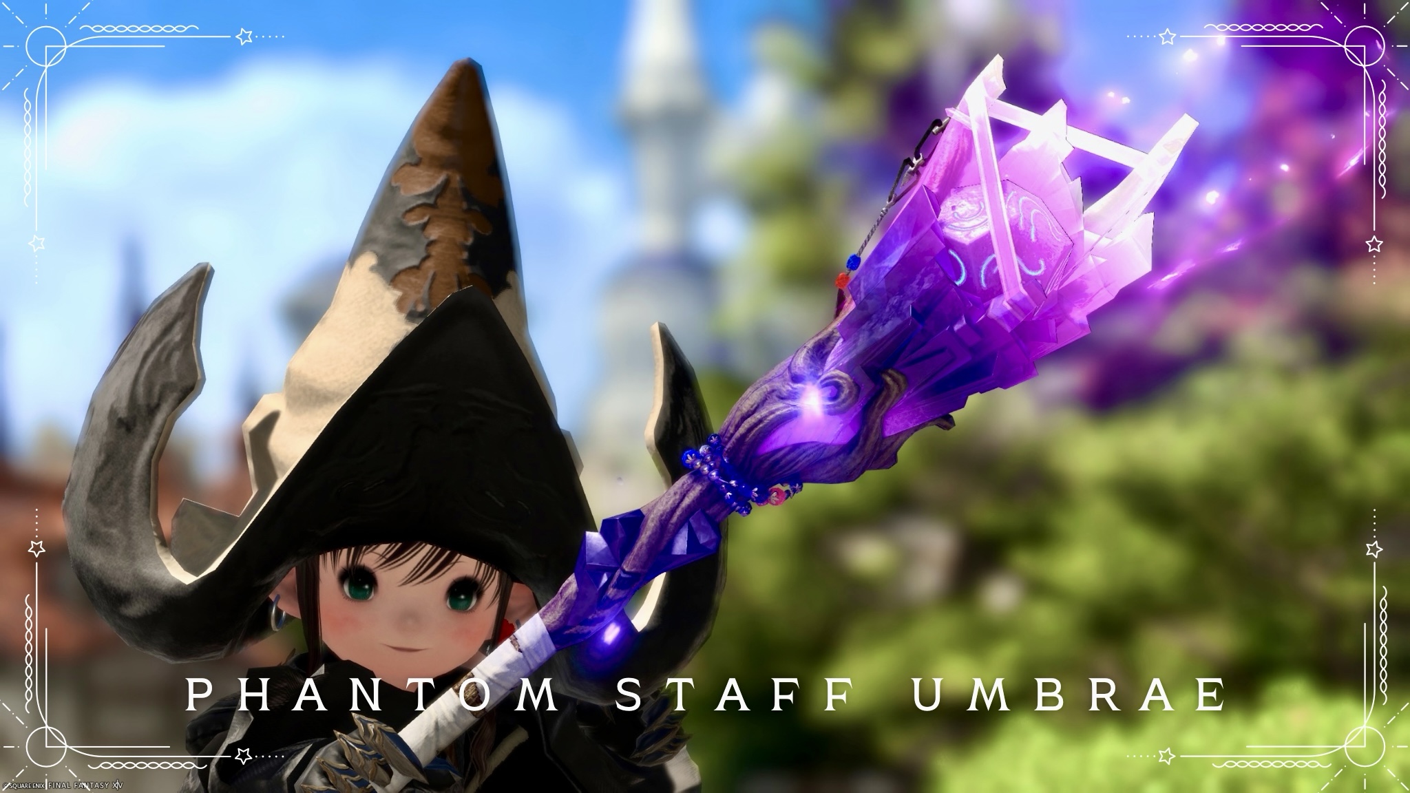 Black Mage's Phantom Weapon (PW) Second Form: Glowing Magic Stone Staff "Phantom Staff Umbrae" Lalafell FF14 Blog Norirow Note 24