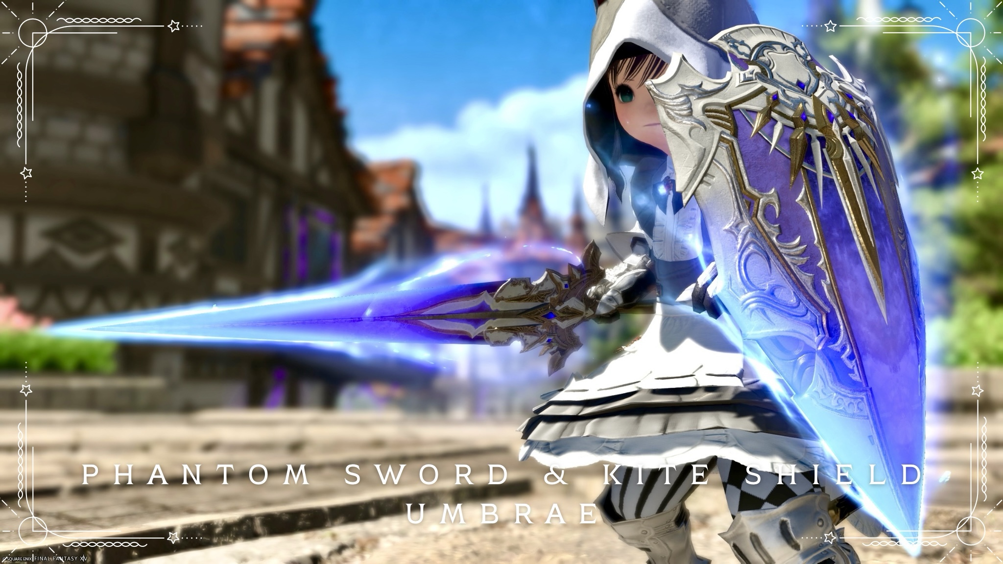 Paladin's Phantom Weapon (PW) Second Form: Shining Angel Sword and Shield "Phantom Sword & Kite Shield Umbrae" Lalafell FF14 Blog Norirow Note 24