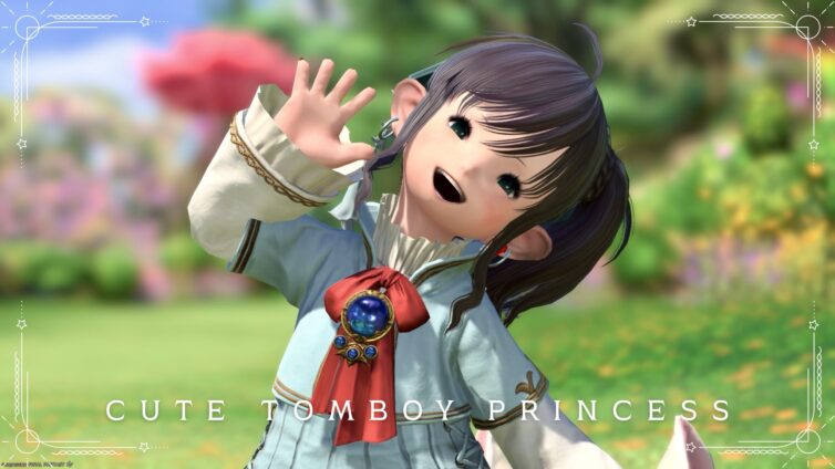 [Glamour] FF11 Prishe costume arrangement "Cute tomboy princess" style outfit Lalafell FF14 Blog Norirow Note 21