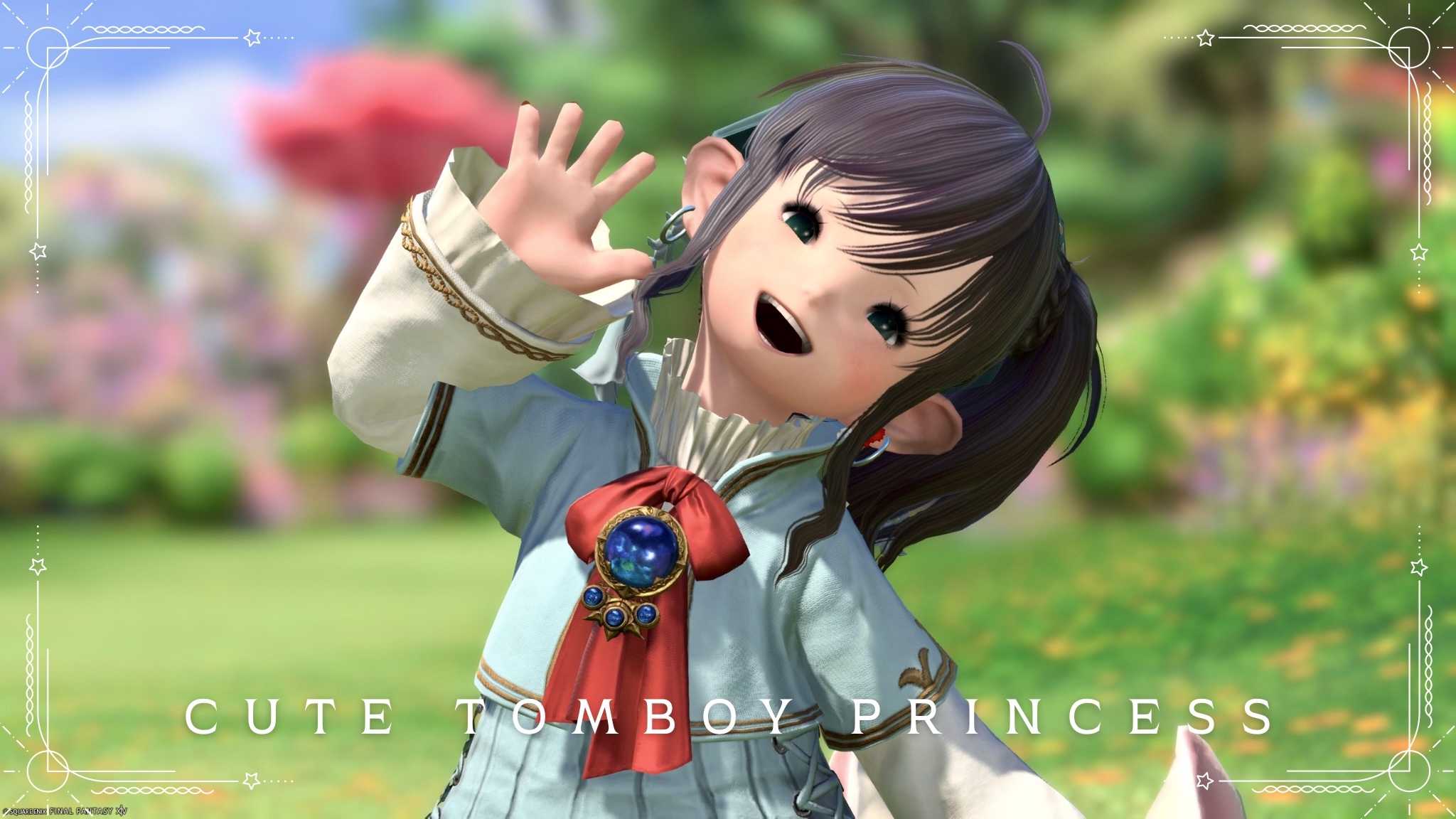 [Glamour] FF11 Prishe costume arrangement "Cute tomboy princess" style outfit Lalafell FF14 Blog Norirow Note 24