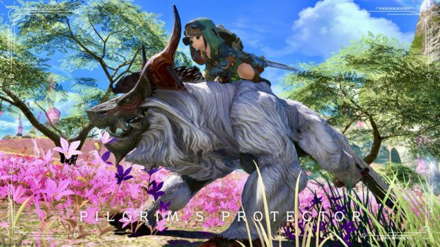The white guardian beast of The Church of the First Light "Pilgrim's Protector" (Pilgrim's Traverse) Lalafell FF14 Blog Norirow Note 9