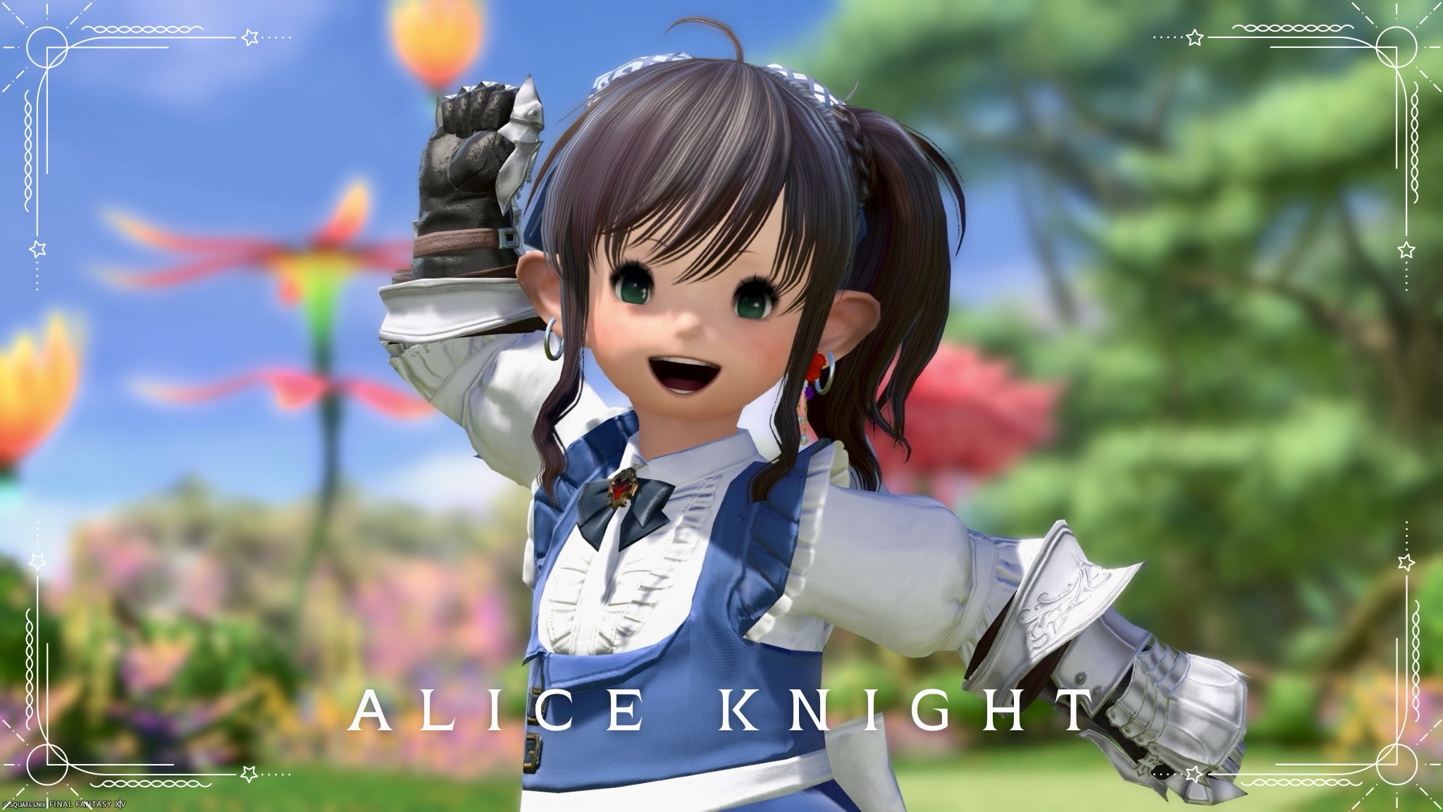[Glamour] Alice in Wonderland-inspired knight "Alice Knight" Tank Coordination Lalafell FF14 Blog Norirow Note 24