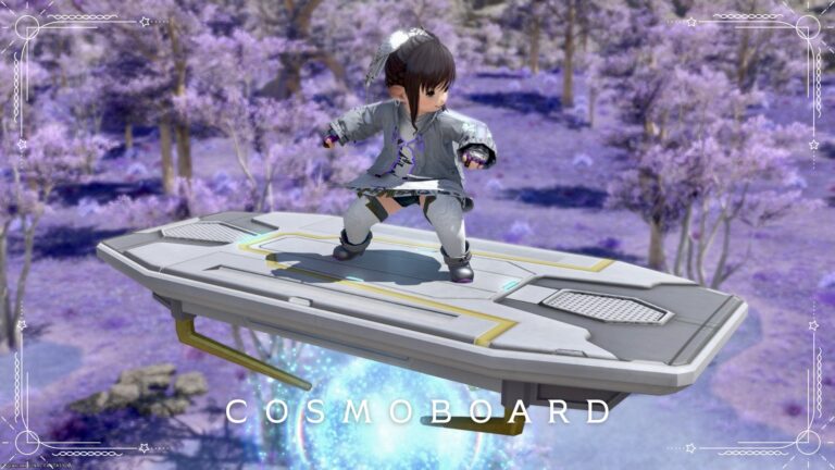 惑星パエンナの空飛ぶ宇宙スケボーなマウント『コスモボード』 ララフェル FF14ブログ Norirow Note 20