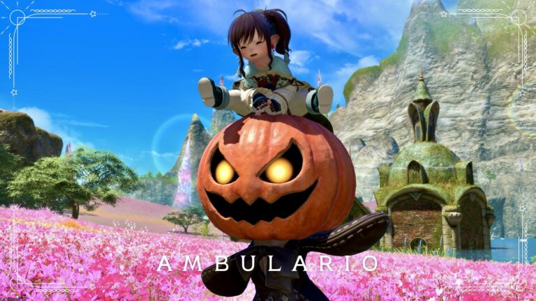 カボチャの紳士おばけの可愛いマウント『パンプキンウォーカー』(守護天節2025) ララフェル FF14ブログ Norirow Note 63