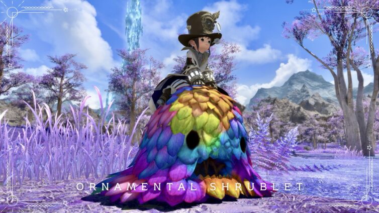 Rainbow Leafman? Gaming Anden? Mount "Ornamental Shrublet" (Pilgrim's Traverse) Lalafell FF14 Blog Norirow Note 20