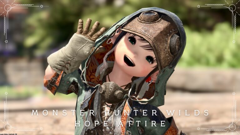 【ミラプリ】モンハンコラボの可愛い探検家衣装「ホープ装備」ララフェル女子コーデ ララフェル FF14ブログ Norirow Note 79