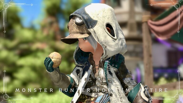 【ミラプリ】モンハンコラボの可愛い探検家衣装「ホープ装備M」ララフェル男子コーデ ララフェル FF14ブログ Norirow Note 71