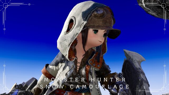 [Glamour] "Snow Camouflage" style Monster Hunter Hope costume arrangement Lalafell FF14 Blog Norirow Note 4