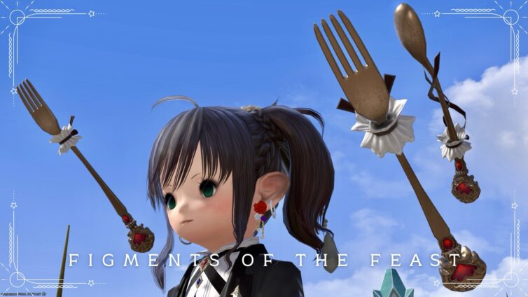 可愛いフォーク・ナイフ・スプーンなブロンズ食器の賢者武器『ドリーム・オブ・フィースト』 ララフェル FF14ブログ Norirow Note 20