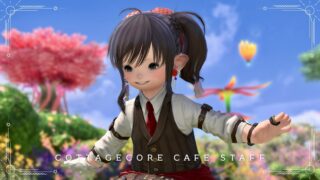 【ミラプリ】「カントリーなオシャレ カフェ店員さん」コーデ（錬金術師AFアレンジ） ララフェル FF14ブログ Norirow Note 7