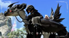 ダークファンタジーな悪魔のマントのチョコボ装甲『デモン・バード』 ララフェル FF14ブログ Norirow Note 42