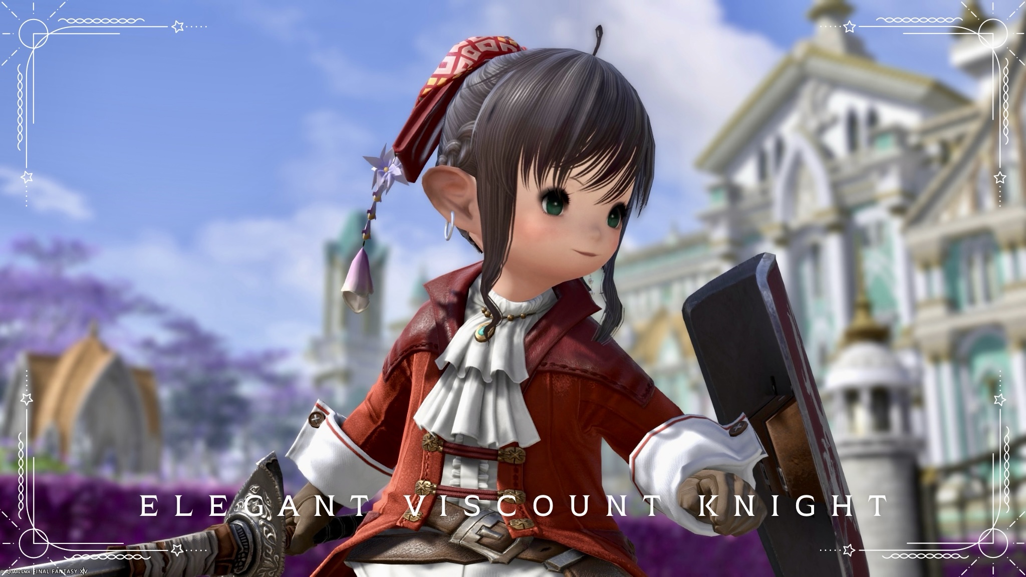 【ミラプリ】「上品な子爵家の騎士様」コーデ（レンジ×ヒーラー×錬金術師×ナイトMIX） ララフェル FF14ブログ Norirow Note 24