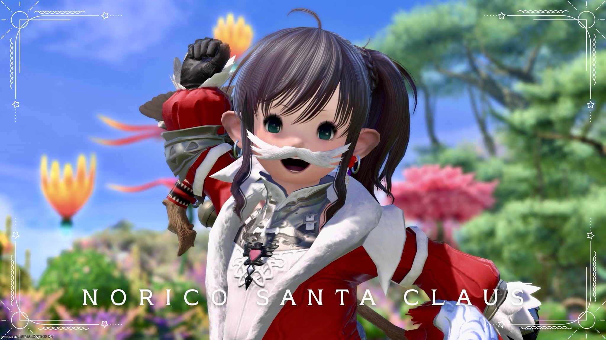 [Glamour] "Norico Santa Claus?" A cute, fluffy Christmas outfit with volume Lalafell FF14 Blog Norirow Note 24
