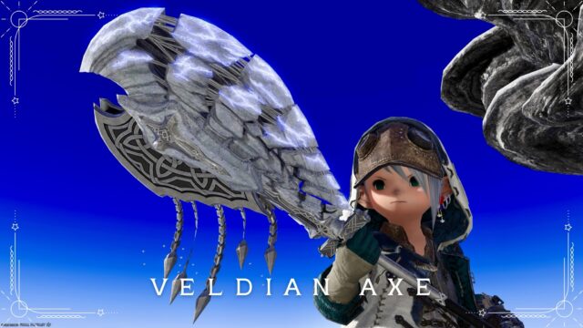 アルシュベルドのチャージアックス？白の孤影の戦士武器『ガルシュアクス』(モンハンコラボ) ララフェル FF14ブログ Norirow Note 4