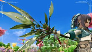 The mistletoe bouquet wand, known as the God Slayer, White Mage weapon "Mistilteinn" Lalafell FF14 Blog Norirow Note 15