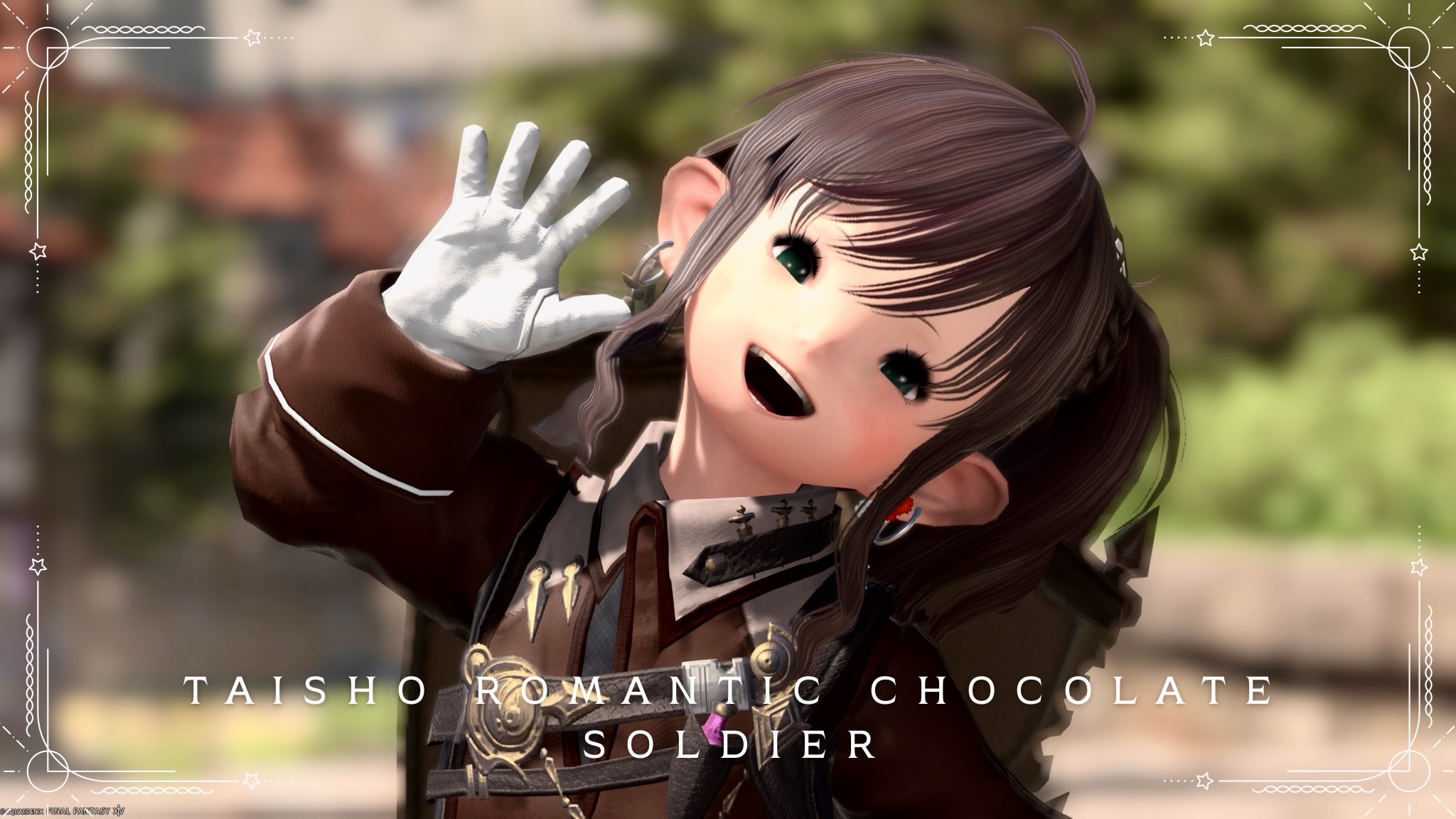 【ミラプリ】「大正浪漫なチョコレートの軍人さん」コーデ（レンジ×ヒーラー×錬金術師×園芸師×ナイト） ララフェル FF14ブログ Norirow Note 24