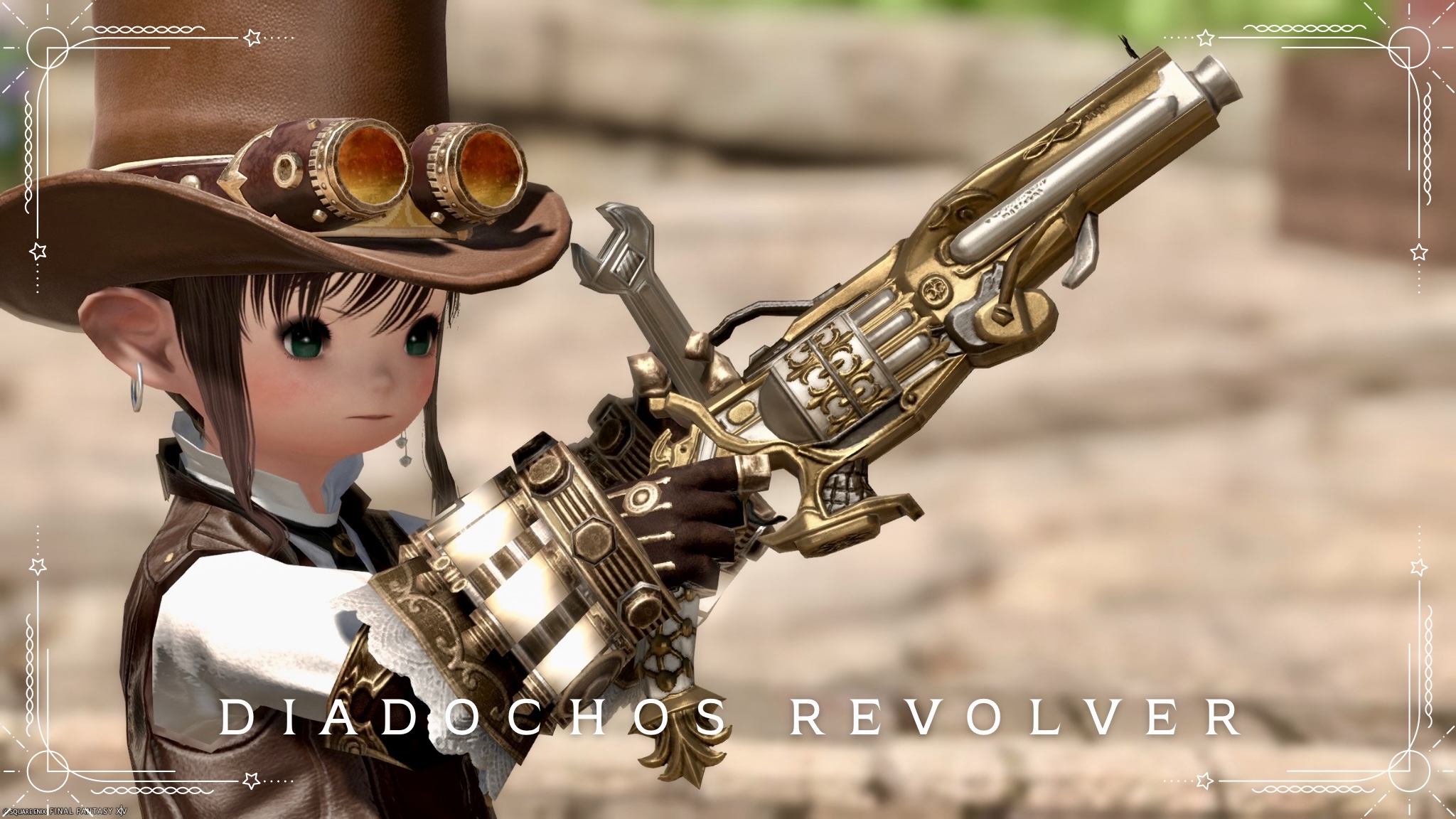 黄金に輝くアンティークなリボルバー・機工士武器『ディアドコス・リボルバー』 ララフェル FF14ブログ Norirow Note 24